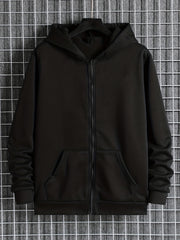 Girls' Basic Hoodie Tops Long Sleeve Zipper Sweatshirt With Pockets