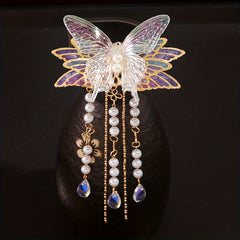Vintage Hanfu Hair Clips Butterfly Tassel Traditional Hair Accessories