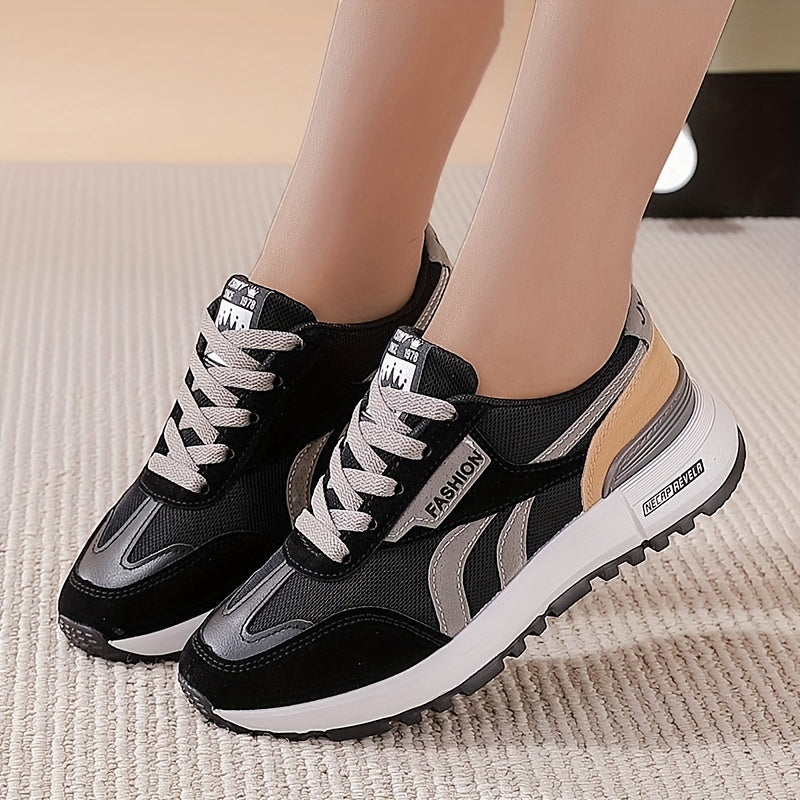 Women's Colorblock Slip On Casual Sneakers Non slip Shoes
