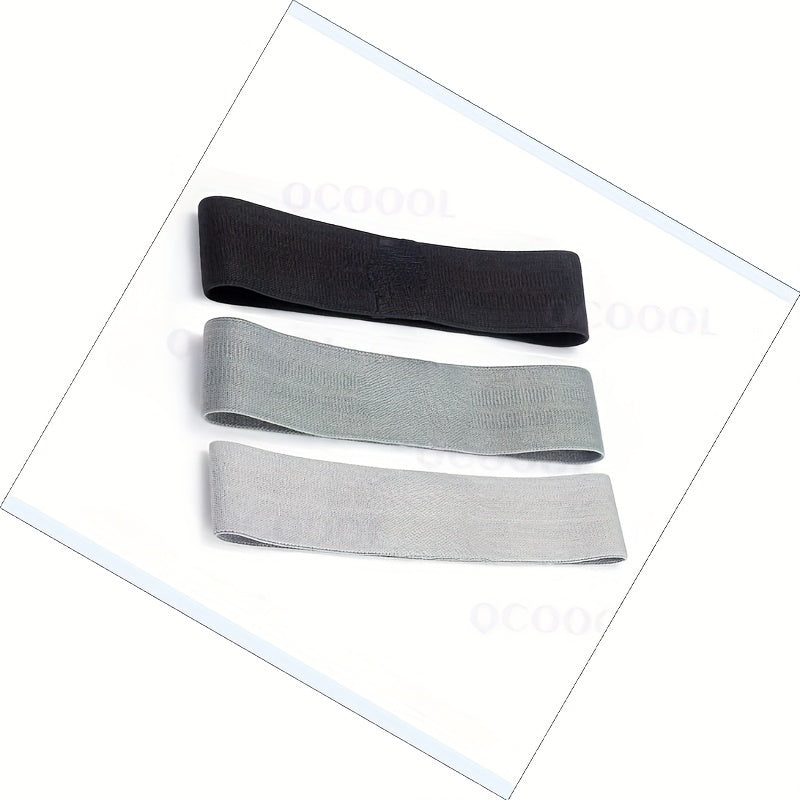 3pcs Yoga Resistance Belts for Hip Lifting Pilates Deep Squat Training