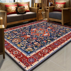 Vintage Boho Area Rug Stain Resistant Non Shedding Floral Mat