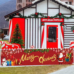 Large Merry Christmas Banner - Outdoor and Indoor Decoration