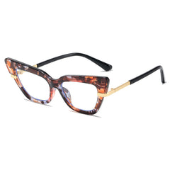 Cat Eye Light Blocking Glasses For Women - Anti Eyestrain Clear Glasses