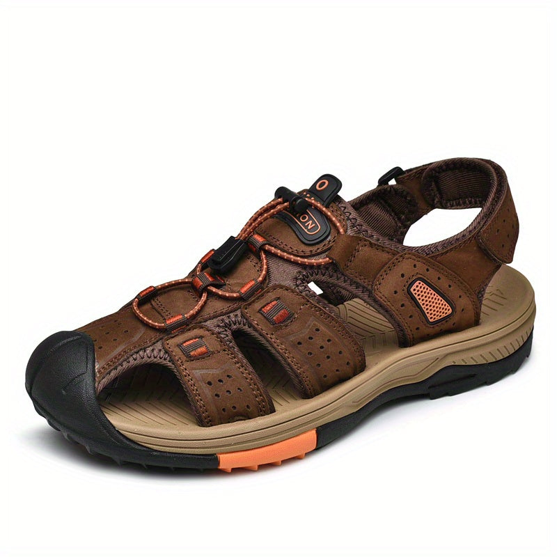 Men's Lightweight Closed Toe Sandals Anti-skid Beach Sandals