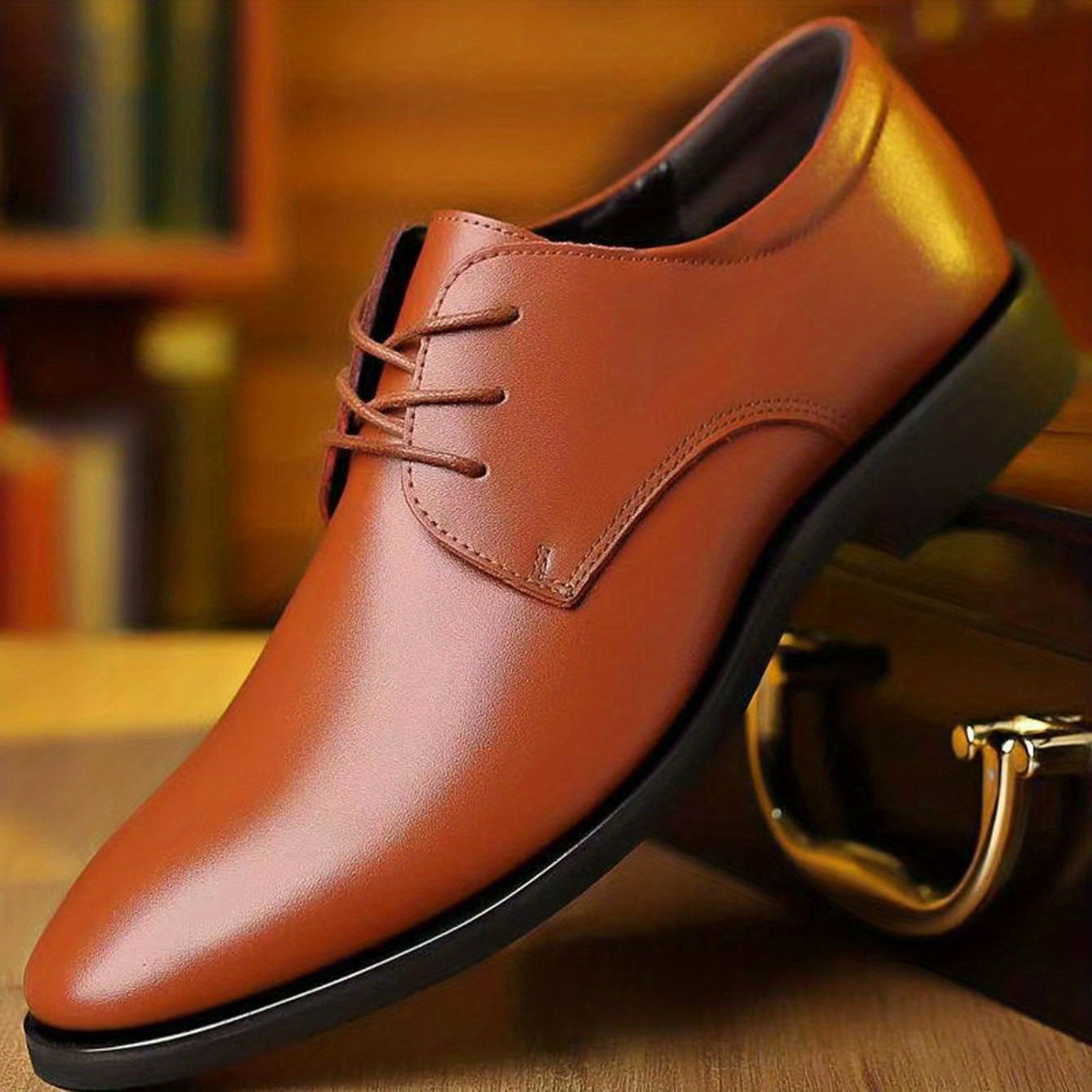 Men's Lace Up Dress Shoes Non Slip Formal Shoes