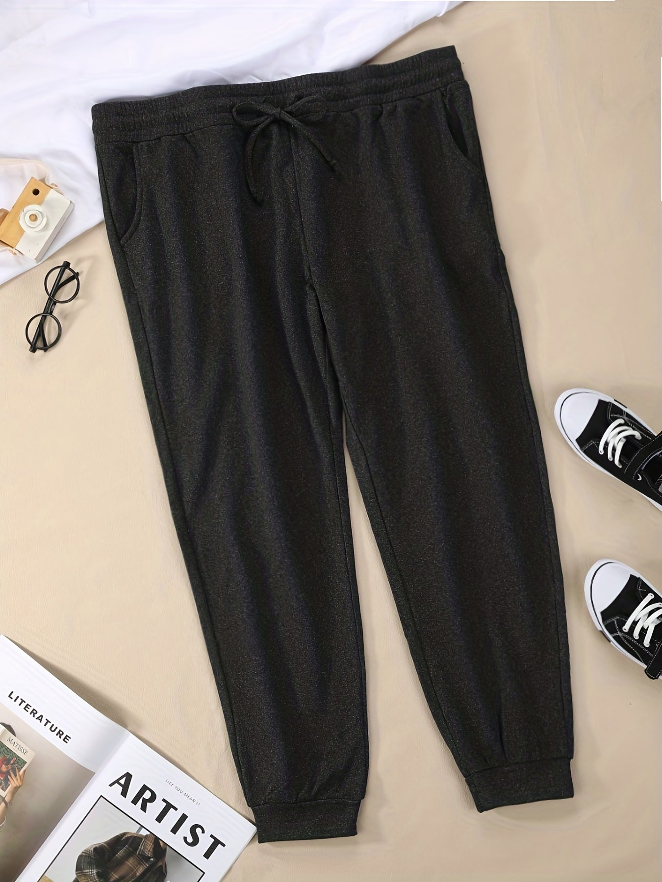 Women's Drawstring Sweatpants Running Jogger