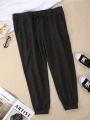 Women's Drawstring Sweatpants Running Jogger