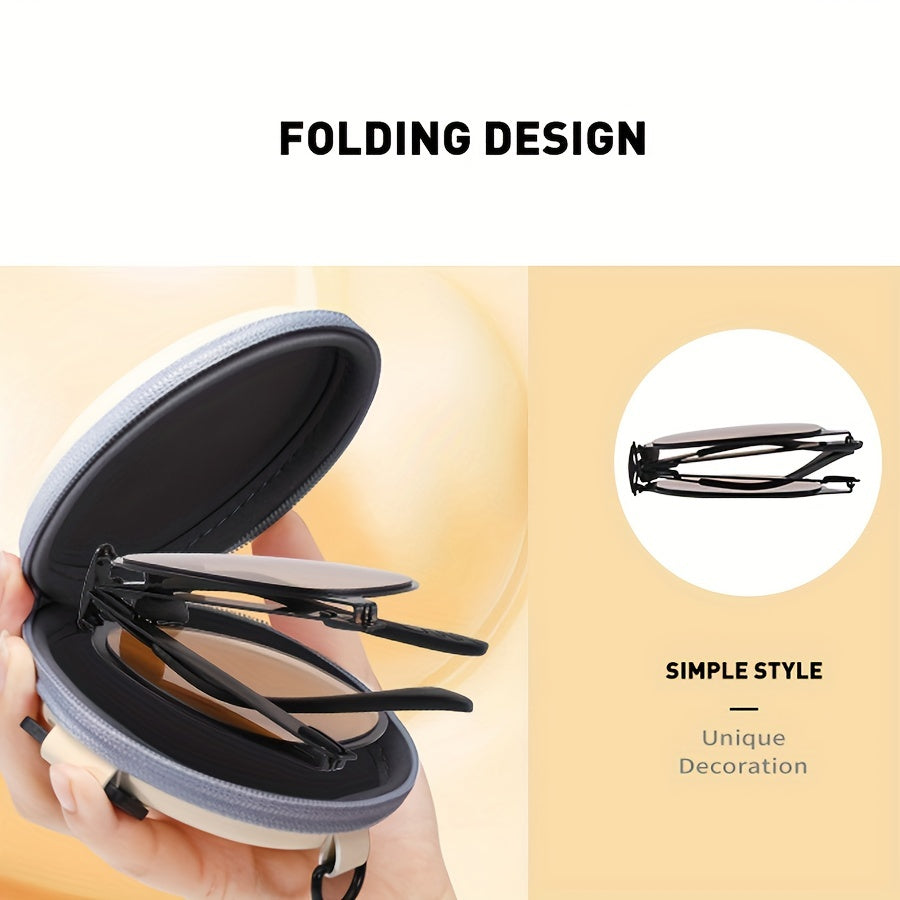 Folding Sunglasses Scratch Resistant Lens Collapsible Frame