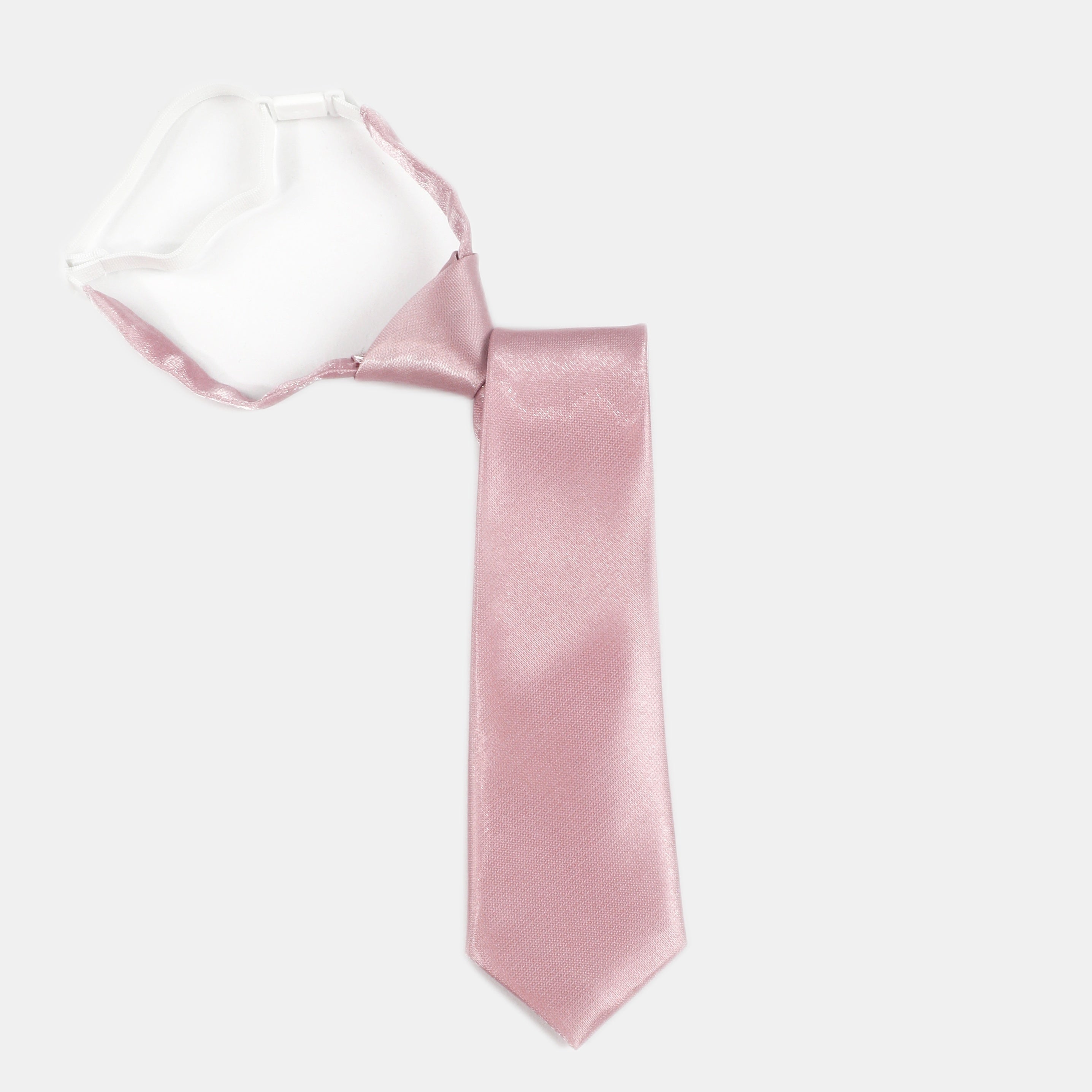 Pink Glitter Necktie Casual Tie Pre tied Shirt Tie For Women