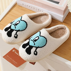 Bunny Slippers Memory Foam Plush Faux Fur Lined Warm Indoor House
