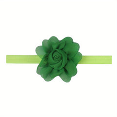 Candy Chiffon Flower Elastic Headband Girls Decorative Hair Accessories