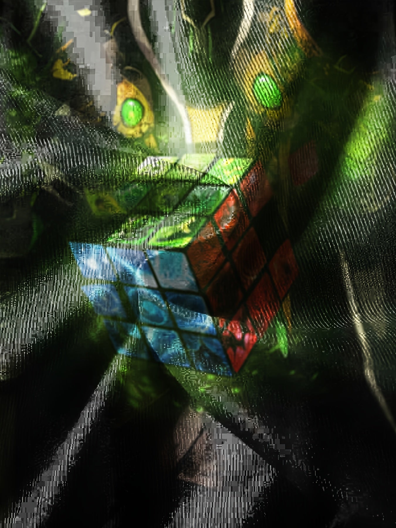 Jigsaw Cube Print Kid's Sweatshirt Unisex Pullover