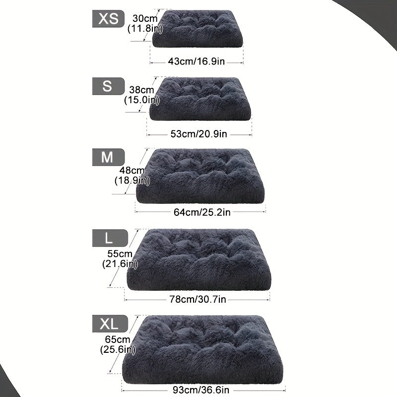 Cozy 1pc Plush Pet Cushion for Comfort & Coziness