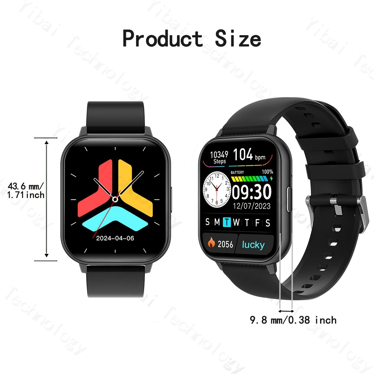 Pink Silicone Strap Smartwatch Wireless Notifications Multiple Sports Modes