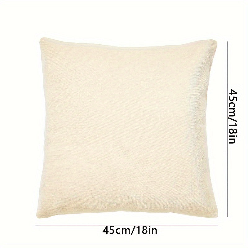 2pcs Blank Canvas Pillowcase Cream 45 Sofa Pillowcase