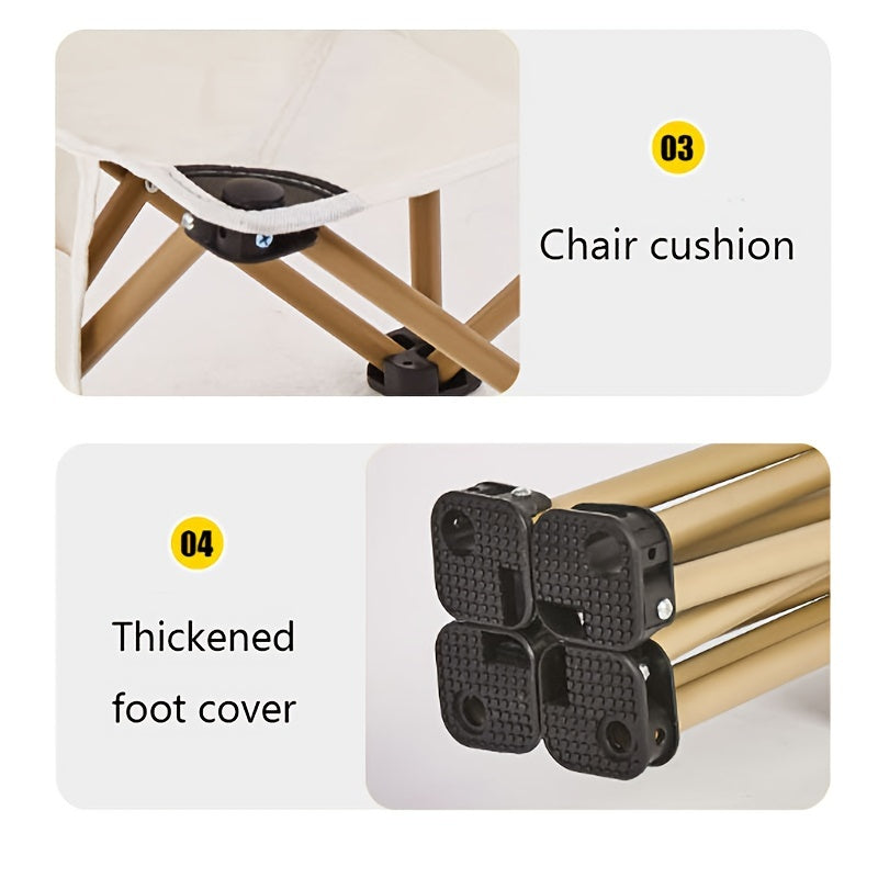 Outdoor Folding Chair Portable Durable Chair For Self Driving Camping Picnic