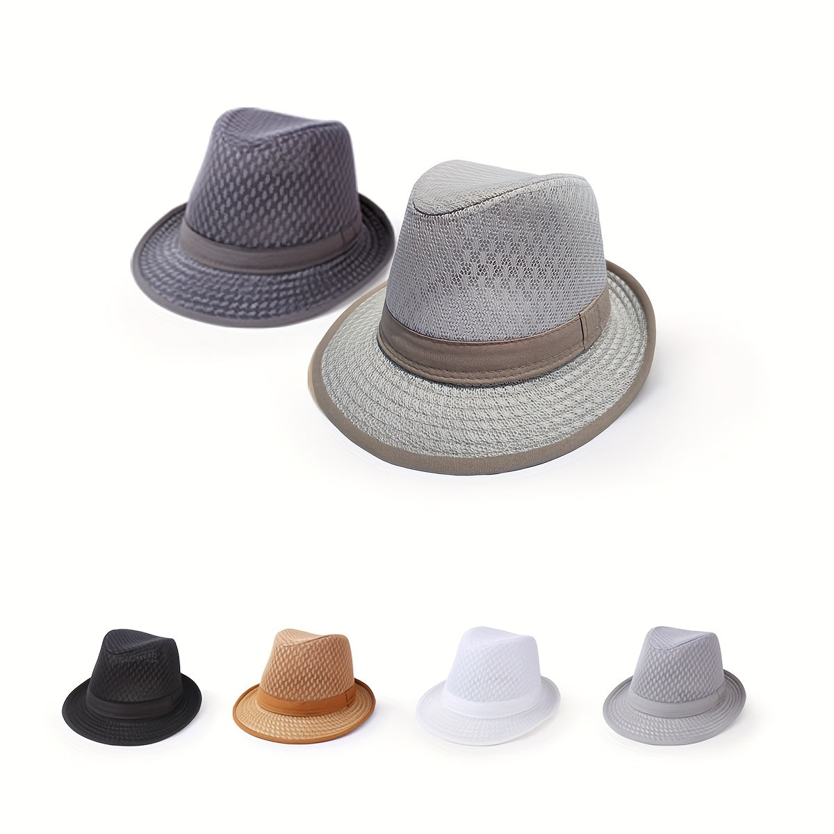 Stay & Stylish Summer Cowboy Fedora Hat Breathable & Jazz y