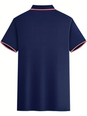 Men's Bear Claw Graphic Polo Shirt Casual Stretch Breathable Lapel