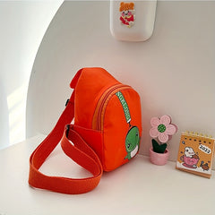 Kids Dino Chest Bag Coin Purse Satchel Travel Hiking Shoulder Daypack