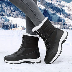 Faux Fur Lined Snow Boots - Keep Warm and Stylish