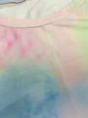 Tie Dye Print Lounge Set Tank Top & Shorts Loungewear