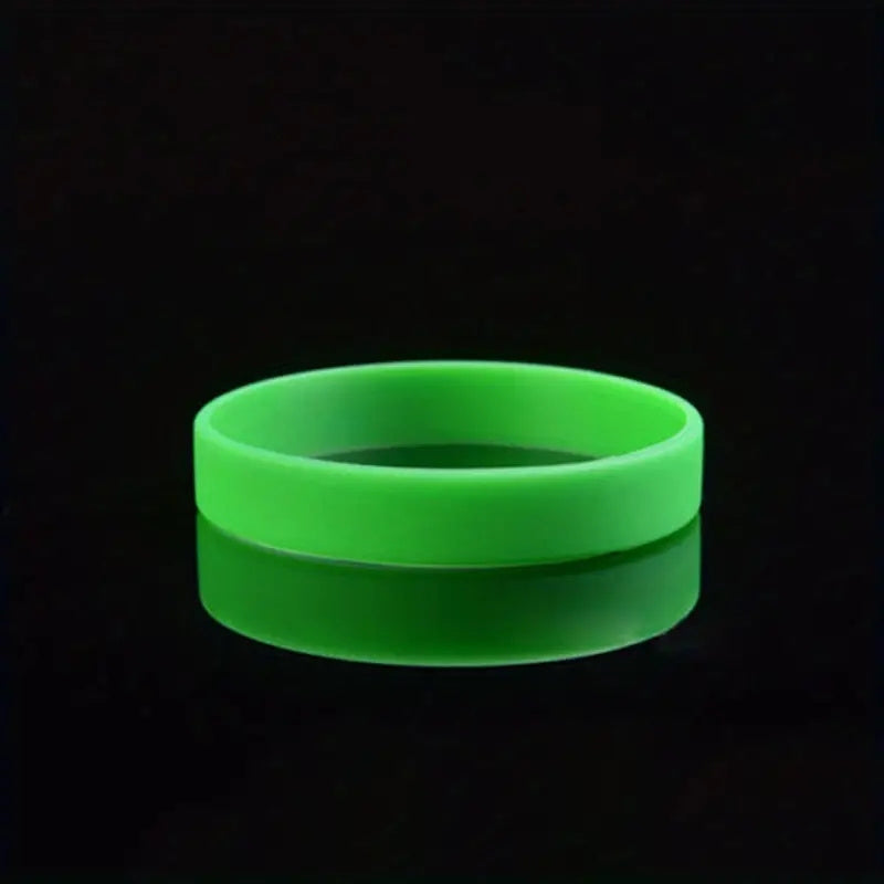 Solid Silicone Bracelet Waterproof Wristband Sport Band