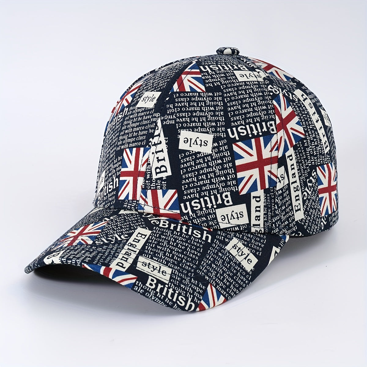 British Flag Graffiti Baseball Cap Unisex Sun Hat Adjustable Lightweight Dad Hat