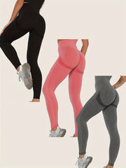 3 Pack Seamless High Waist Tummy Control Leggings for Women