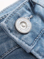 Boys Ripped Jeans Denim Pants Straight Cut Jeans