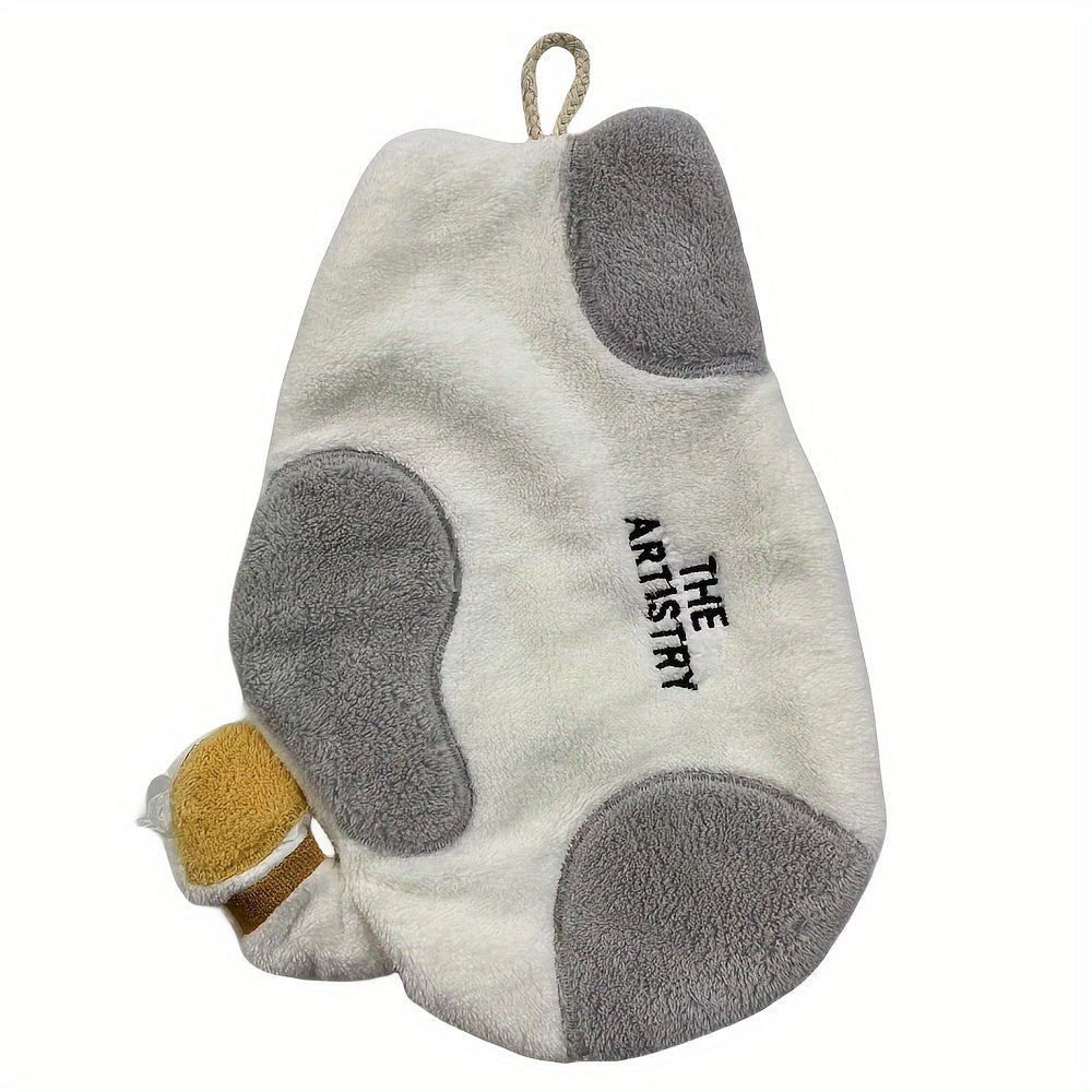 Soft Coral Fleece Hand Towel for Home Kitchen Bathroom