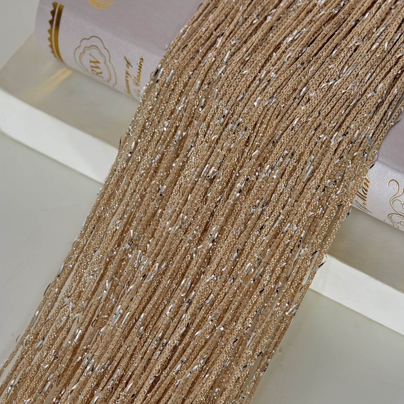 Glittering Silk Curtains Wedding Tassel Ceiling Hanging Door Decoration