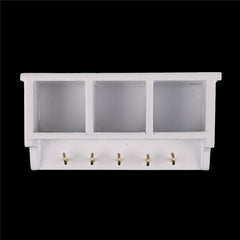 Dollhouse Kitchen Wood Wall Rack 1:12 Decoration Accessories