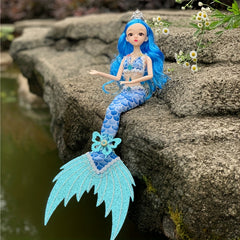Christmas Mermaid Princess Doll - Mermaid Toy Set