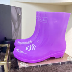 Women's Waterproof Rain Boots Comfortable Solid Outdoor Boot