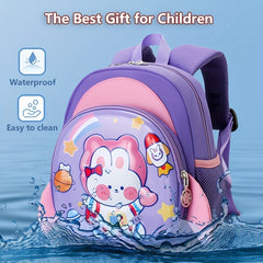 Rocket Shaped Schoolbag with Safety Leash for Kids