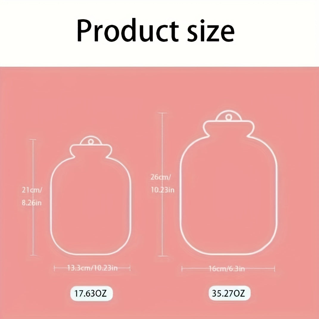 500ml Hot Water Bag Hand Warmer with Plush Cover