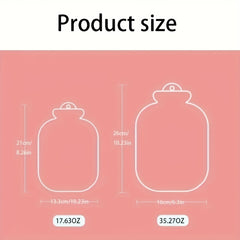 500ml Hot Water Bag Hand Warmer with Plush Cover