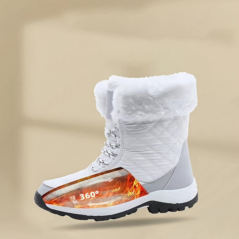 Women's Snow Boots Warm High Top Hiking Boots