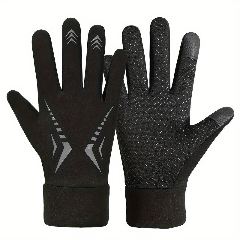 Winter Non slip Warm Gloves, Touch Screen Waterproof for Hiking Skiing Fishing