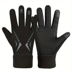 Winter Non slip Warm Gloves, Touch Screen Waterproof for Hiking Skiing Fishing