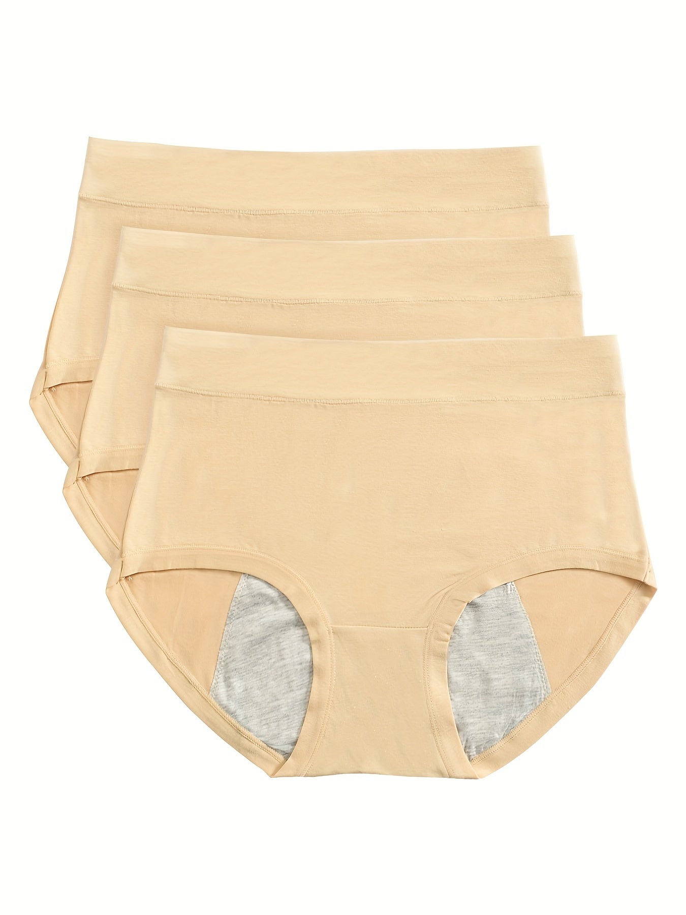 3pcs Period Panties Comfy Full Coverange Anti Leak Women's Lingerie