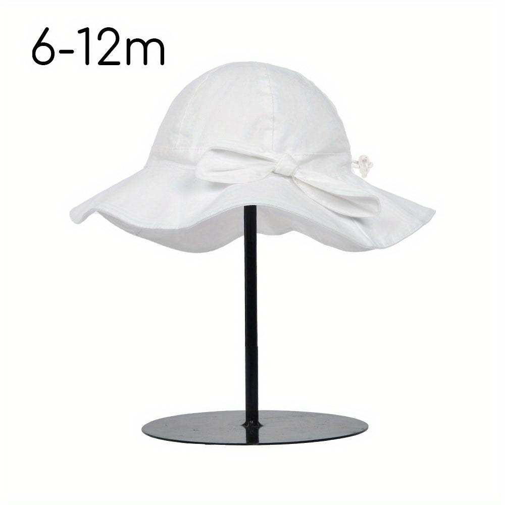 UPF 50 Baby Girl Sun Hat Adjustable Beach Hat