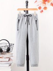 Boys Quick Dry Gym Workout Pants Athletic Training Jogger With Pockets