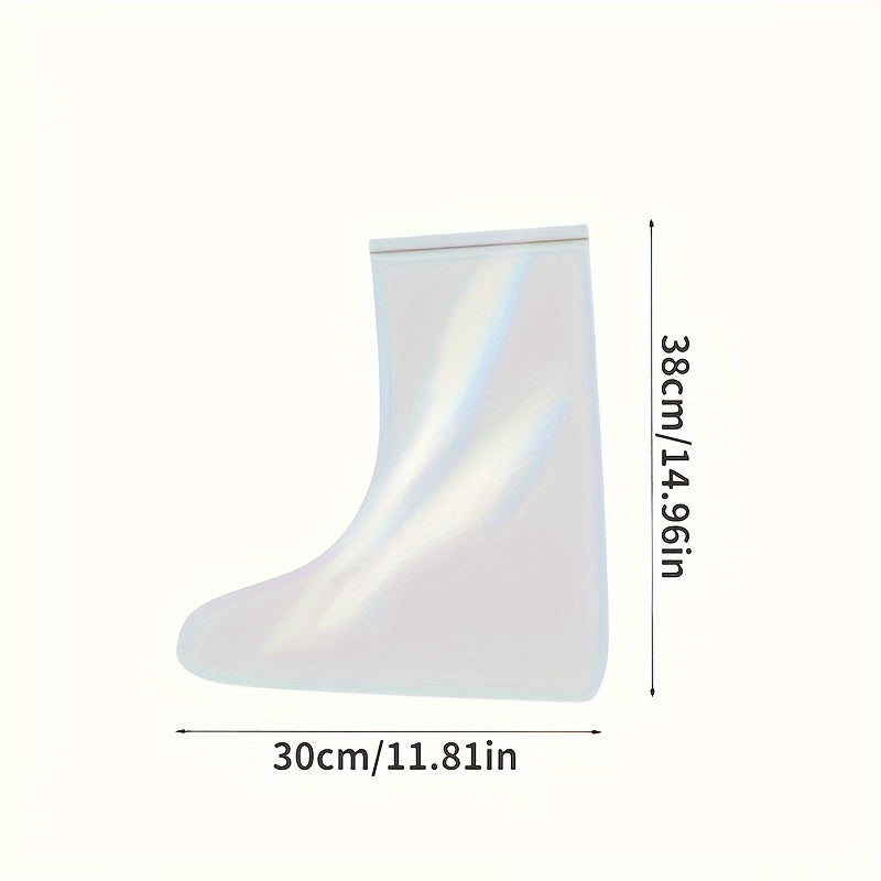 5 Pairs Disposable Rainproof Shoe Covers for Outdoor Rainy Days