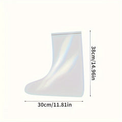 5 Pairs Disposable Rainproof Shoe Covers for Outdoor Rainy Days