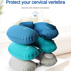 Inflatable Travel Pillow Neck Support for Men Women
