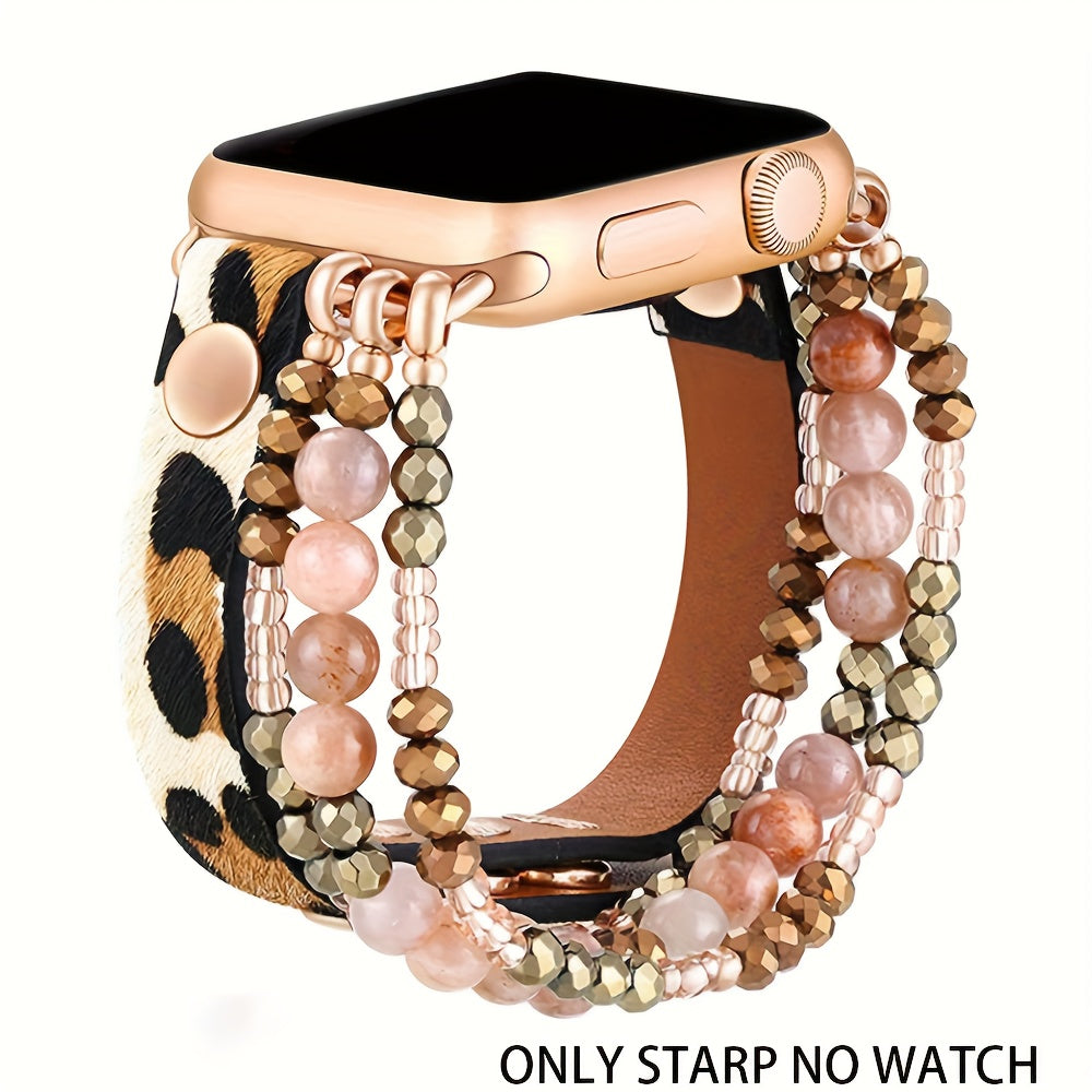Bead Braided Watch Strap for iWatch SE10 9 8 7 6 5 4 38mm 49mm