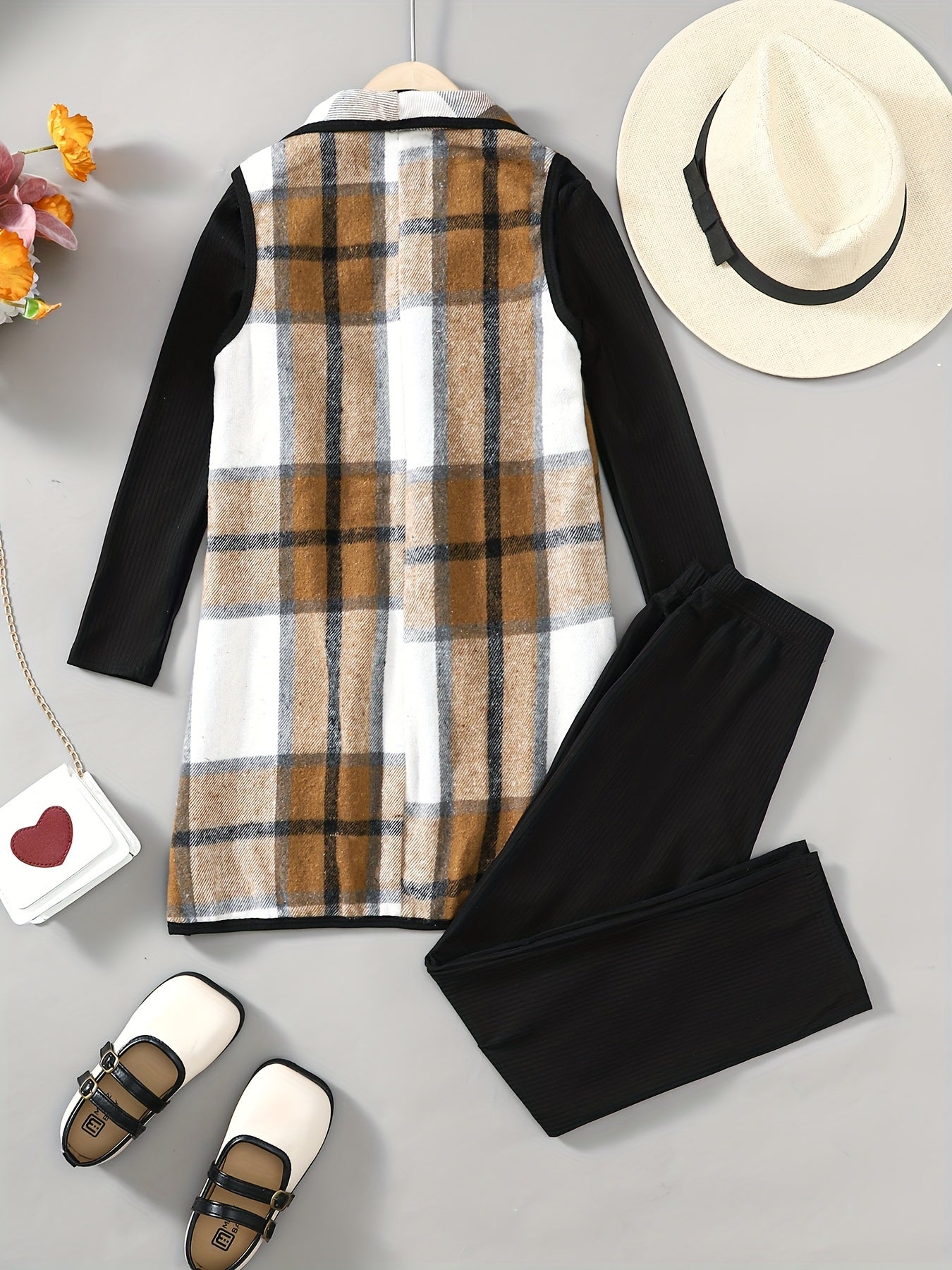 Girls 3pcs Casual Outfit for Spring and Autumn