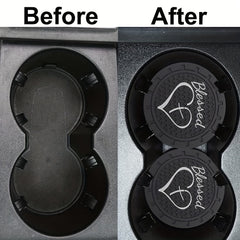 2pcs Non Slip Silicone Cup Coaster for Car Boat and Home