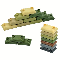 33pcs MOC Military Sandbags Army Scene Parts Soldiers Figures Weapon Blocks Toys